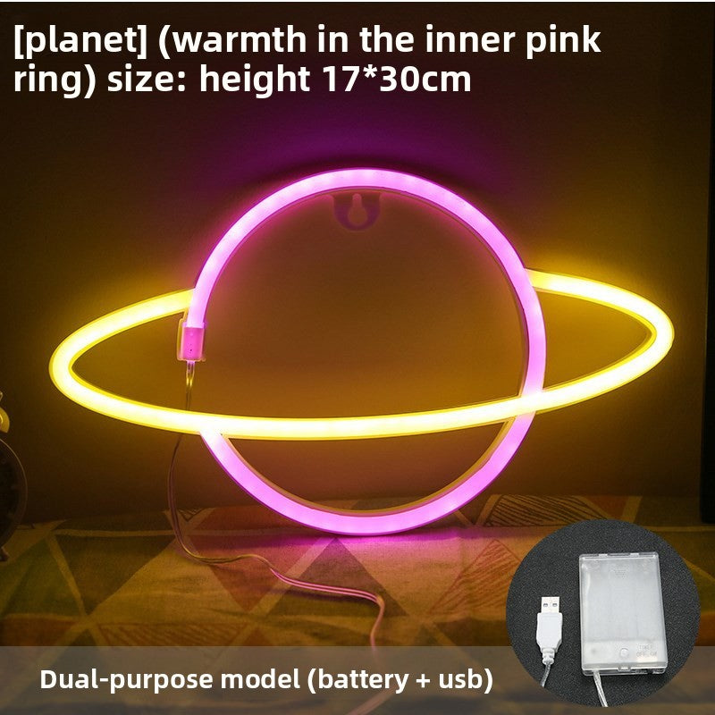 Lumora planet lamp in gaming room as ambient decoration