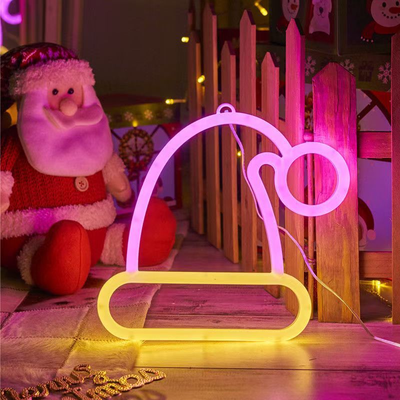 Neon light Christmas Boot design