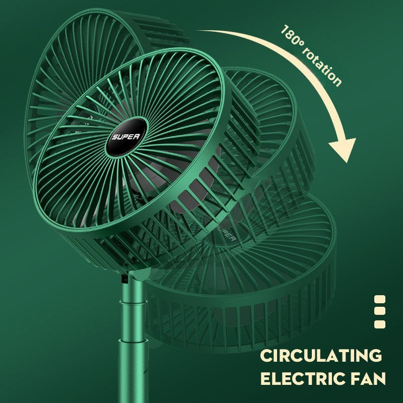 Quiet desk fan with 3 speed settings and oscillation feature