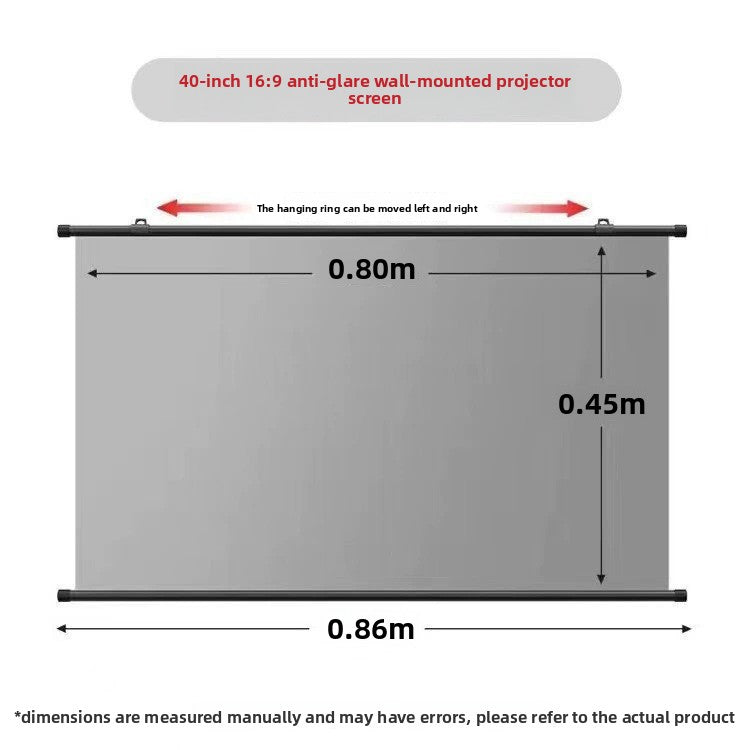 Wall Mounted Projector Screen
