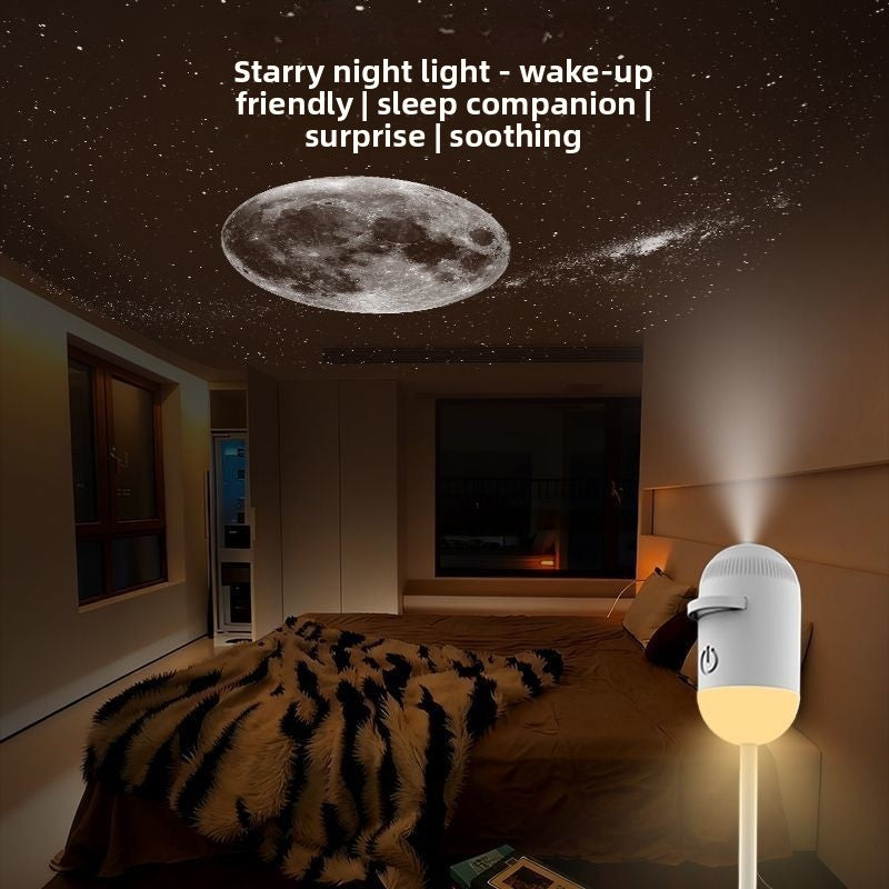 Lumora mini projector with interchangeable slide disc
