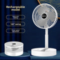 Rechargeable desk fan USB-C charging port close-up