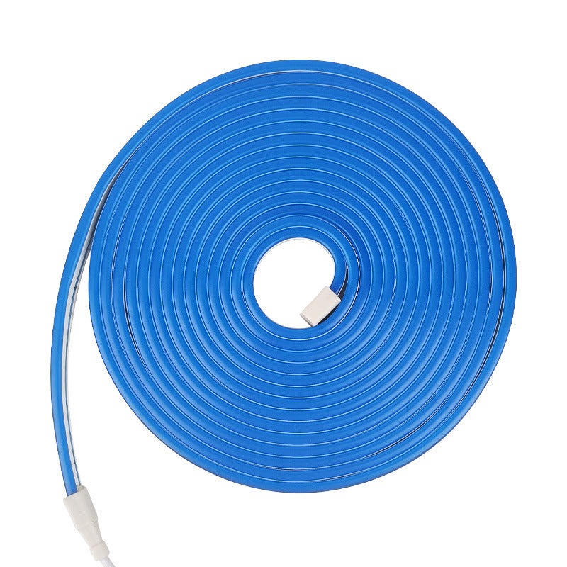 Waterproof silicone LED strip in pink for bedroom cove lighting