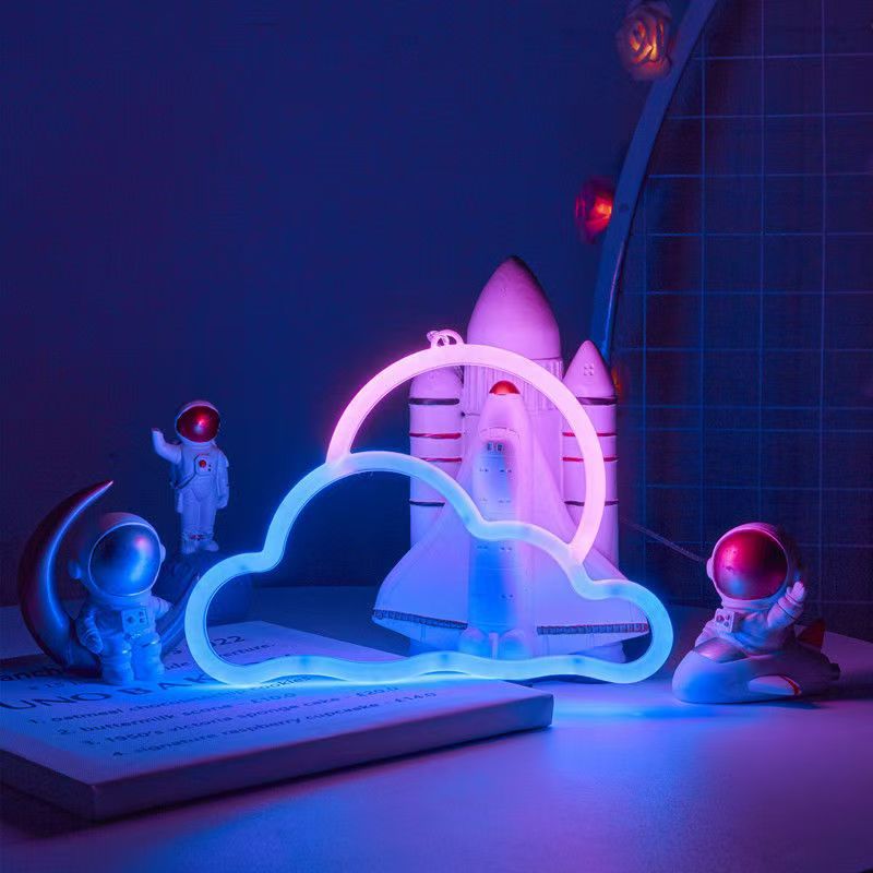 Neon light Christmas Hat design
